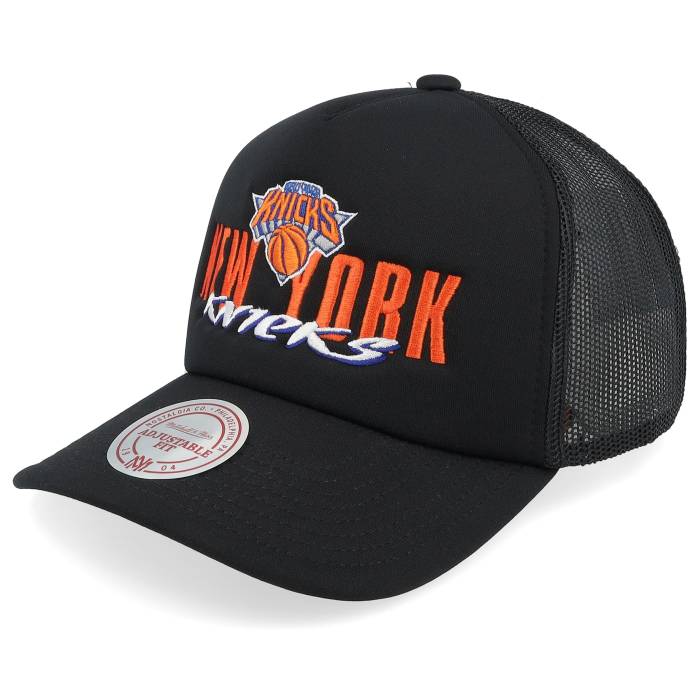 ミッチェル\u0026ネス Mitchell \u0026 Ness 【 New York Knicks Year Of The Snake Black A-Frame Trucker Men Black 】 ニックス 黒いこと 黒いこと トラッカー メンズ 黒いこと 黒いこと