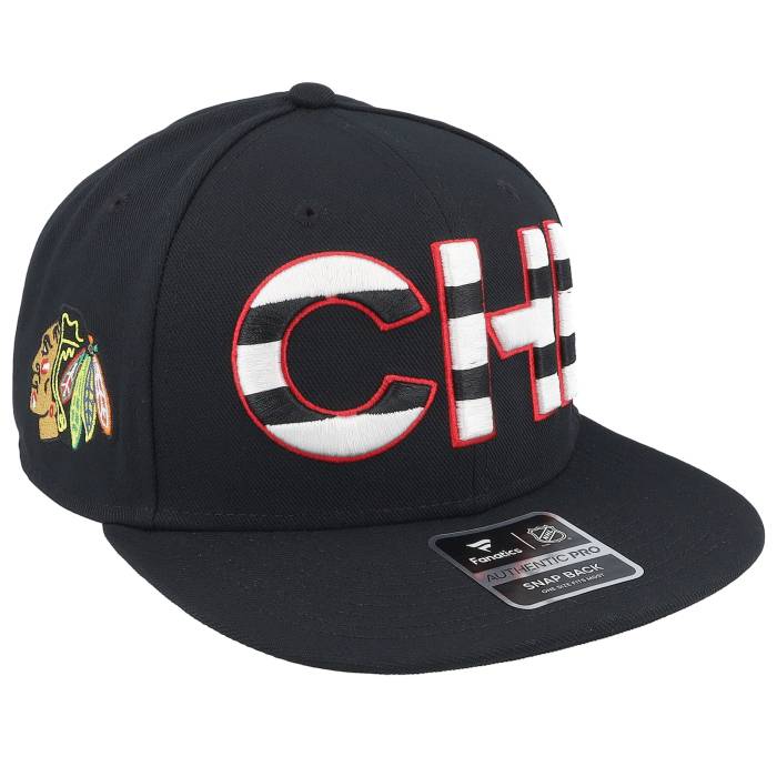 ファナティクス Fanatics 【 Chicago Blackhawks Authentic Pro Rink Flat Brim Black Snapback Men Black 】 シカゴ ブラックホークス オーセンティック プロ 黒色 ブラック Snapback スナップバック バッグ メンズ 黒 16,240円