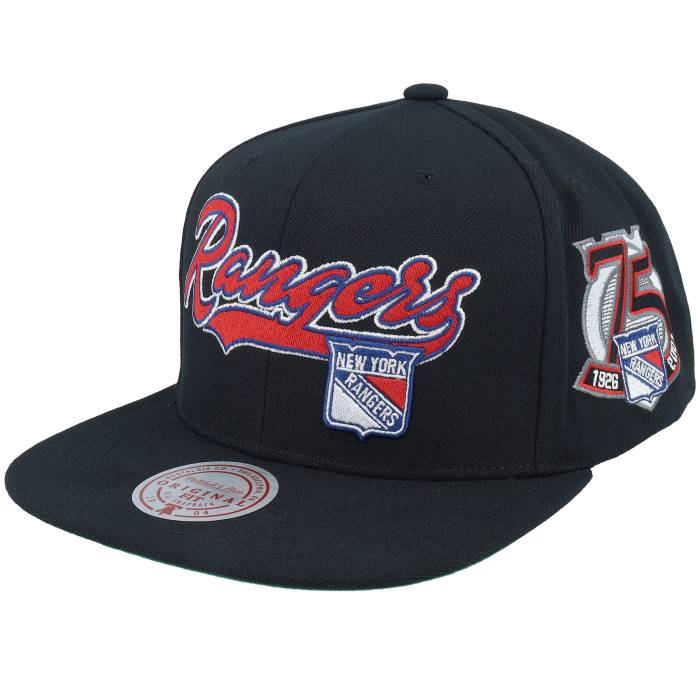 ミッチェル\u0026ネス Mitchell \u0026 Ness 【 New York Rangers Oversweep Vintage Black Snapback Men Black 】 レンジャース vintage ビンテージ・ヴィンテージ 黒いこと 黒いこと Snapback スナップバック 御徒面子 メンズ 黒いこと ブラジャー