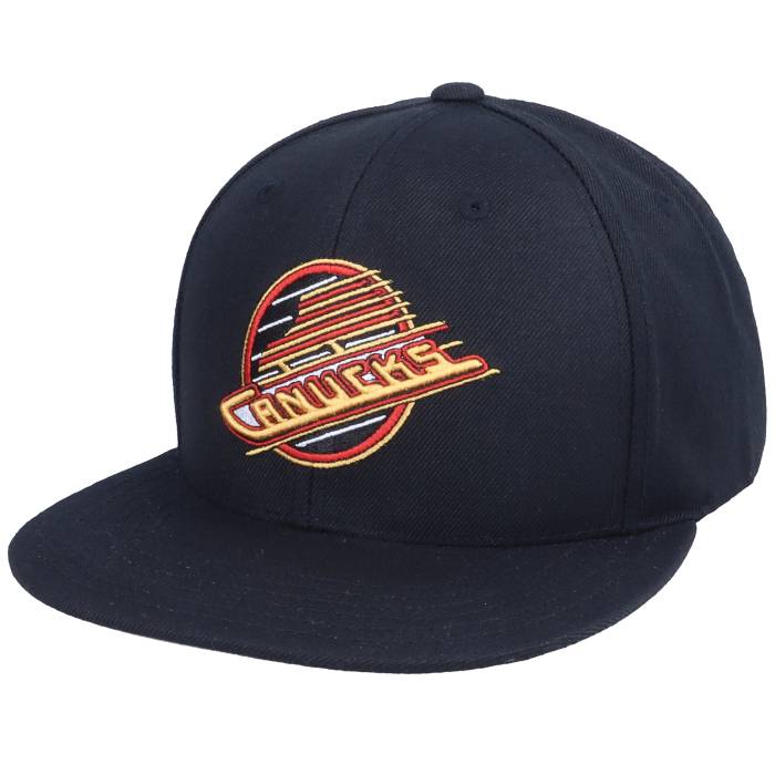 アメリカンニードル American Needle 【 Vancouver Canucks Archive 400 Black Snapback Men Black 】 バンクーバー カナックス 黒色 ブラック Snapback スナップバック バッグ メンズ 黒色 ブラック｜スニケス