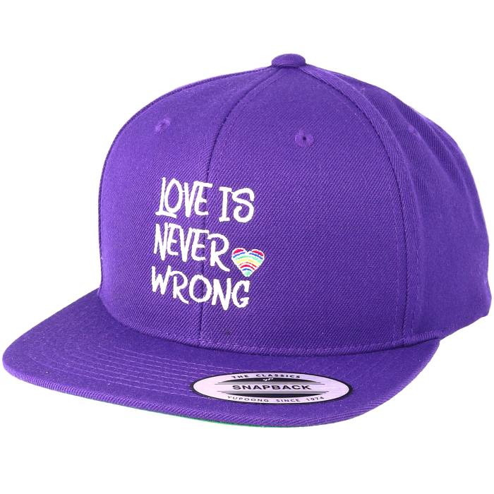 Pride 【 Love Is Never Wrong Purple Snapback Men Purple 】 Purple 紫・パープル Snapback スナップバック バッグ メンズ Purple 紫・パープル|スニケス