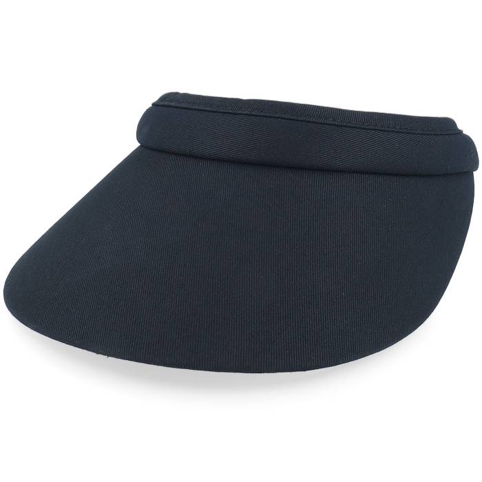 【★百貨店SALE★6/11夜夜中2時迄】Seeberger 【 Cotton Fabric Black Visor Women Black 】 黒いこと 黒いこと レディース 黒いこと 黒いこと