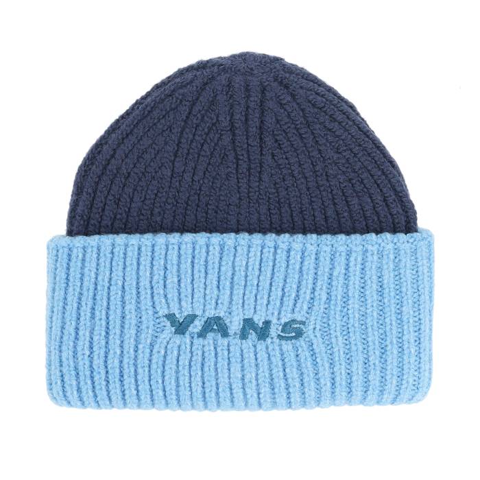 ヴァンズ Vans 【 Densmore Wide Beanie Tranquil Blue Cuff Men Blue 】 キャップ 帽子 青色 ブルー メンズ 青色 ブルー｜スニケス