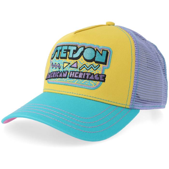 ステットソン Stetson 【 90S Turquise/Yellow A-Frame Trucker Men Yellow 】 トラッカー メンズ yellow 黄色・イエロー