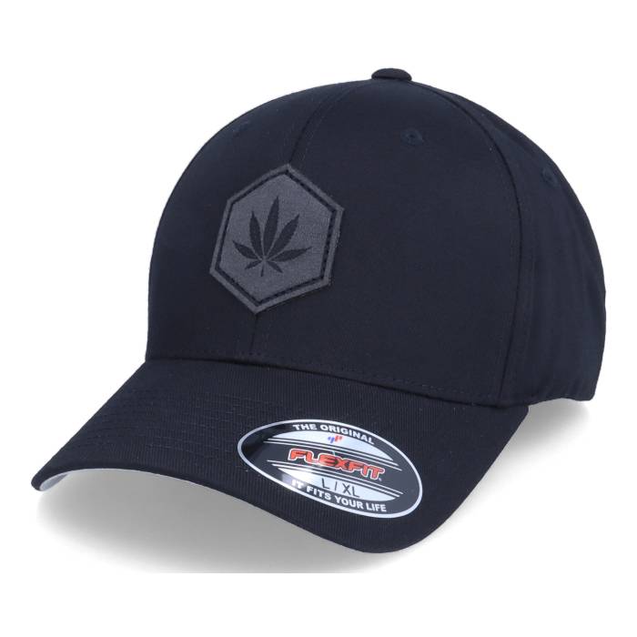 アイコニック Iconic 【 Charcoal Hemp Marijuana Patch Black Flexfit Men Black 】 チャコール 黒色 ブラック メンズ 黒色 ブラック|スニケス