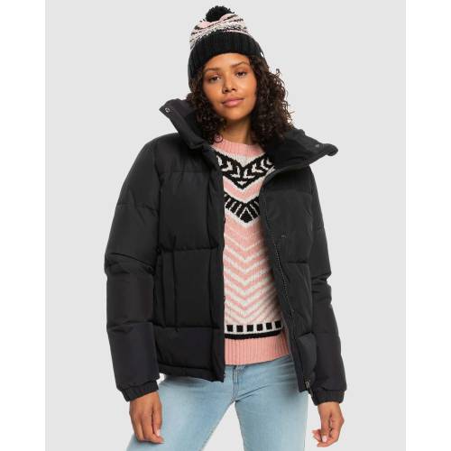 安い購入 ロキシー ウィンター レベル ジャケット 黒色 ブラック レディース R XY WINTER REBEL JACKET TRUE BLACK スニケス コート ジャケット