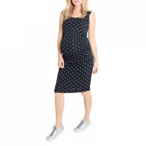 Ingrid Isabel タンク随一 洋服 真っ黒 ネグロ アロー レディース Ingrid Isabel Ruched Tank Maternity Dress Black Arrow Blackfishmarine Com