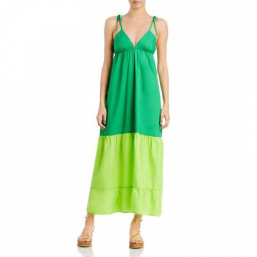 アクア ドレス 緑 グリーン マキシドレス 100 レディース Green Aqua Colorblock Exclusive Kelly Agoranotizia It