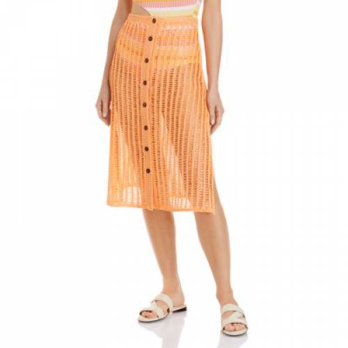 Solid Striped ソリッド カバーアップ レディース Solid Striped Vivienne Skirt Crochet Cantaloupe Ipag Org