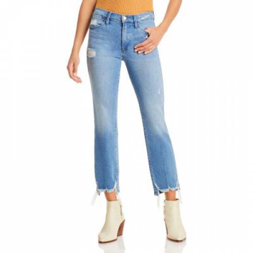 フレーム ハイ ジーンズ レディース Frame Le High Straight Ankle Jeans In Laskey Rips Fitzfishponds Com