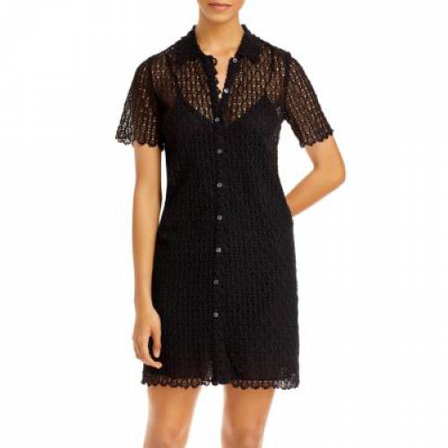 レベッカテイラー 衣類 黒いこと 墨ぞめ レディース Rebecca Taylor Pina Embroidered Shirt Dress Black Clubguarani Com Py