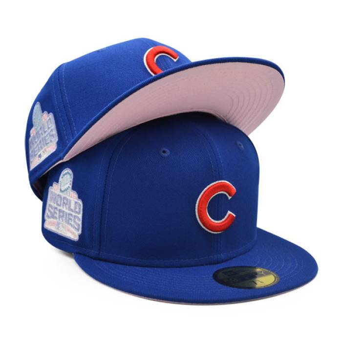 ニューエラ New Era 【 Chicago Cubs 2010 World Series Pop-Alot 59Fifty Fitted Hat Mens Royal/Pink Bottom 】 シカゴ カブス シリーズ メンズ pink ピンク ズボン ボトムス