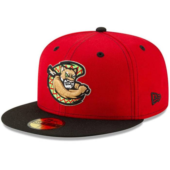 ニューエラ New Era 【 Kane County Cougars Copa De La Diversion (Fun Cup) 59Fifty Fitted Hat Mens Red/Black 】 クーガーズ ロサンゼルス メンズ Red 赤・レッド 黒色 ブラック｜スニケス
