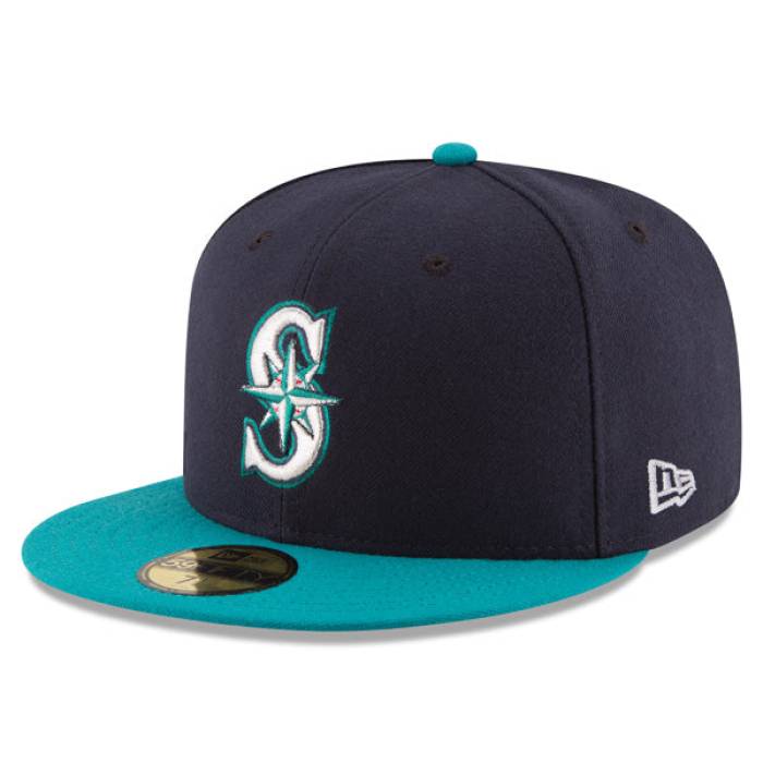 ニューエラ New Era 【 Seattle Mariners Authentic Collection Alternate On-Field 59Fifty Fitted Mlb Hat Mens Navy/Teal 】 シアトル マリナーズ オーセンティック コレクション メンズ 紺色 ネイビー｜スニケス