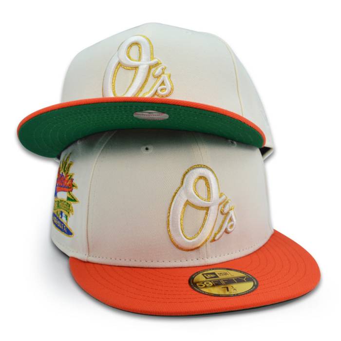 ニューエラ New Era 【 Baltimore Orioles "Young Gunnar" Spring Training Exclusive 59Fifty Fitted Hat Mens Chrome/Orange 】 ボルティモア オリオールズ Spring スプリング トレーニング メンズ orange 橙・オレンジ｜スニケス