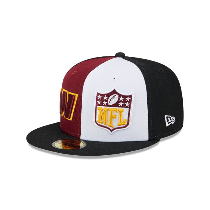 ニュー内鰓 New Era 【 Washington Commanders  Nfl 2023 On-Field 59Fifty Fitted Hat Mens Burgundy/Black 】 ワシントン州 NFL メンズ ぶどう酒色・バーガンディー 黒いこと 黒いこと