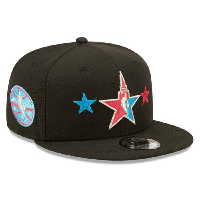 ニューエラ New Era 【 Nba Official 2022 All-Star Game Starry 9Fifty Snapback Adjustable Hat Mens Black 】 Game ゲーム Snapback スナップバック バッグ メンズ 黒色 ブラック