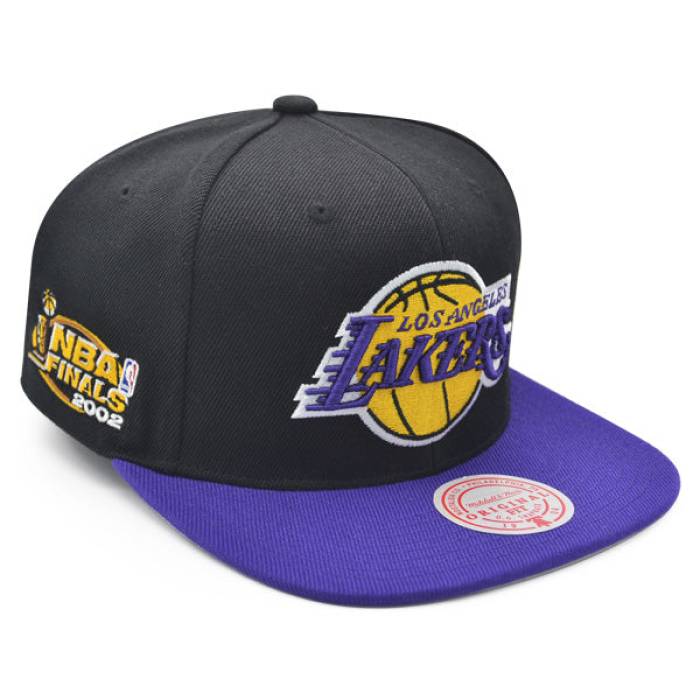 ミッチェル&ネス Mitchell & Ness 【 Los Angeles Lakers 2002 Nba Finals Champions Snapback Hat Mens Black/Purple 】 Lakers レイカーズ Snapback スナップバック バッグ メンズ 黒色 ブラック Purple 紫・パープル|スニケス