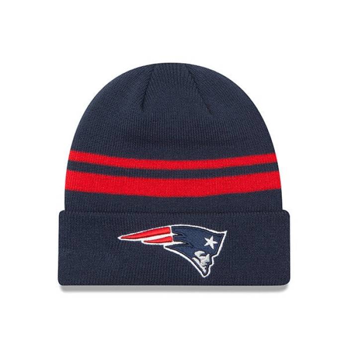 ニューエラ New Era 【 New England Patriots Striped Cuffed Knit Nfl Hat Mens 】 ペイトリオッツ ニット NFL メンズ|スニケス
