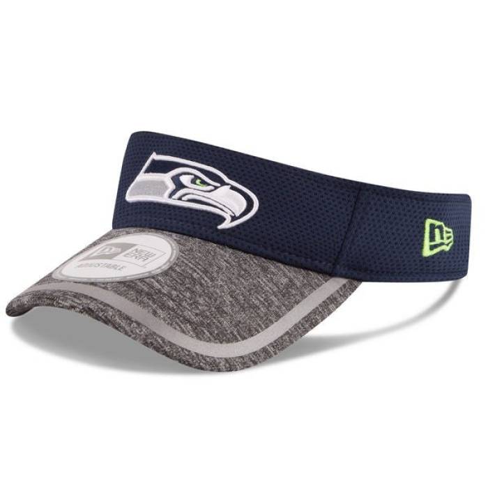 ニュー内鰓 New Era 【 Seattle Seahawks  Nfl 2016 On-Field Training Visor Mens 】 シアトル シーホークス NFL 形づくる メンズ