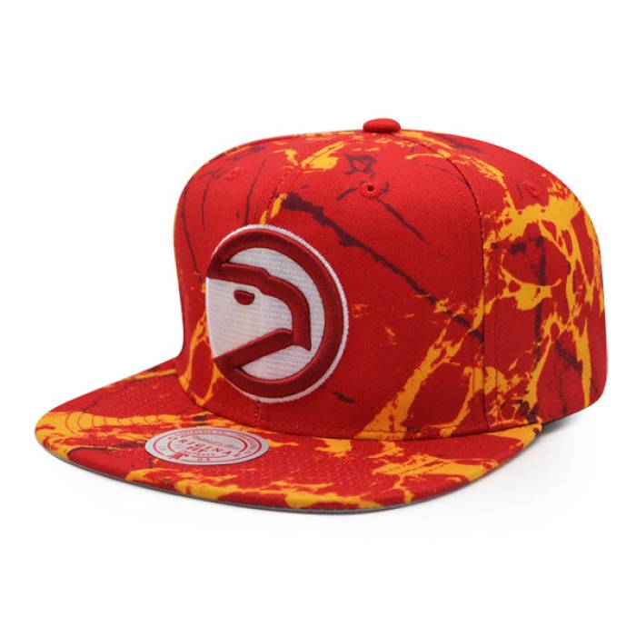 ミッチェル&ネス Mitchell & Ness 【 Atlanta Hawks Down For All Snapback Hat Mens Red/Yellow 】 アトランタ ホークス ダウン Snapback スナップバック バッグ メンズ Red 赤・レッド yellow 黄色・イエロー｜スニケス 14,770円