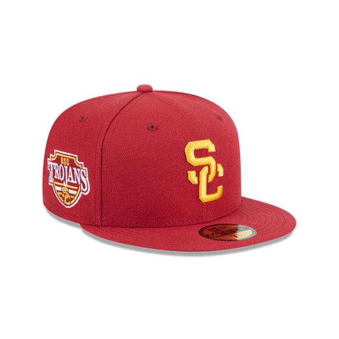 ニューエラ New Era 【 Usc Trojans Ncaa Side Hit 59Fifty Fitted Hat Mens Cardinal 】 サウスカルフォルニア トロージャンズ メンズ カーディナル｜スニケス