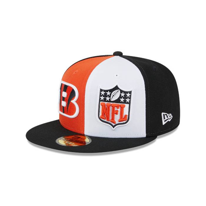 ニュー内鰓 New Era 【 Cincinnati Bengals  Nfl 2023 On-Field 59Fifty Fitted Hat Mens Orange/Black 】 シンシナティ ベンガルズ NFL メンズ orange 橙・オレンジ色 黒いこと 黒いこと