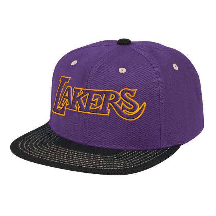 ミッチェル&ネス Mitchell & Ness 【 Los Angeles Lakers Contrast Stitch Snapback Nba Hat- Purple/Black Mens 】 Lakers レイカーズ Snapback スナップバック バッグ メンズ｜スニケス