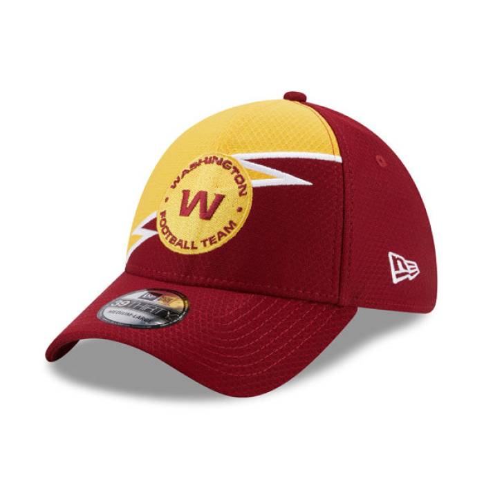 ニューエラ New Era 【 Washington Football Team Nfl Bolt 39Thirty Flex Hat Mens Burgundy/Yellow 】 ワシントン フットボール Team チーム NFL ボルト メンズ ワイン色・バーガンディー yellow 黄色・イエロー|スニケス