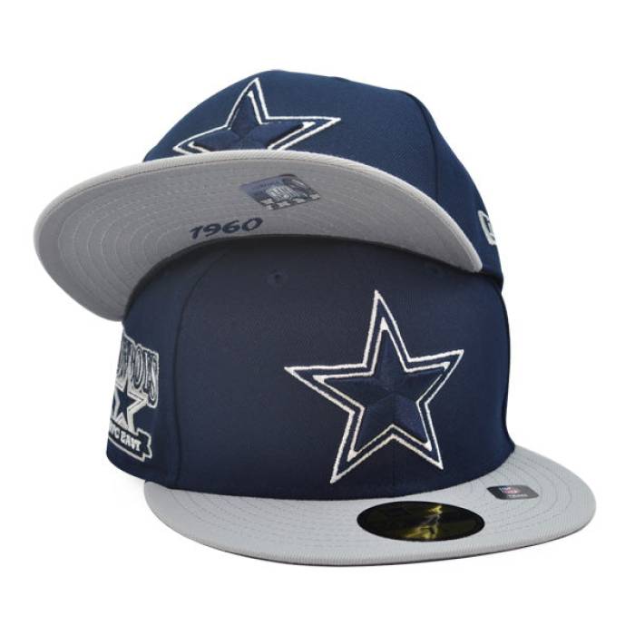 ニューエラ New Era 【 Dallas Cowboys Hidden 59Fifty Fitted Hat Mens Navy/Gray 】 ダラス カウボーイズ メンズ 紺色 ネイビー gray 灰色・グレー・グレイ｜スニケス