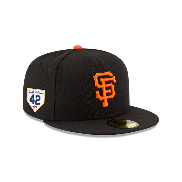 ニューエラ New Era 【 San Francisco Giants 2024 Jackie Robinson Day 59Fifty Fitted Hat Mens Black 】 ジャイアンツ メンズ 黒色 ブラック｜スニケス