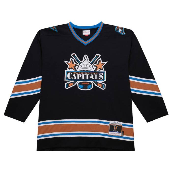 【★百貨店SALE★6/11十二時2時迄】ミッチェル\u0026ネス Mitchell \u0026 Ness 【 Alexander Ovechkin Washington Capitals 2005-06 Power Play Jersey Mens Black 】 ワシントン州 キャピタルズ Power 力強さ プルオーバー メンズ 黒いこと 黒いこと