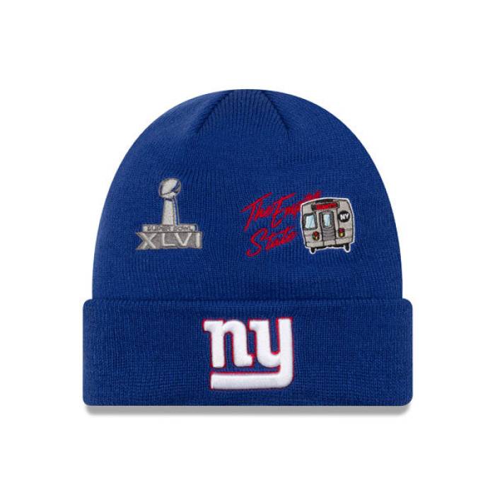 ニューエラ New Era 【 New York Giants Super Bowl City Transit Cuffed Knit Nfl Hat Mens Blue 】 ジャイアンツ シティ ニット NFL メンズ 青色 ブルー