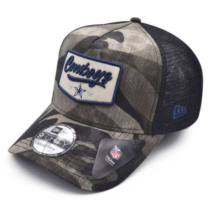 ニューエラ New Era 【 Dallas Cowboys Camo Patch 9Forty Snapback Hat Mens Urban Camo/Black/Navy 】 ダラス カウボーイズ カモ柄 Snapback スナップバック バッグ メンズ カモ柄 黒色 ブラック 紺色 ネイビー