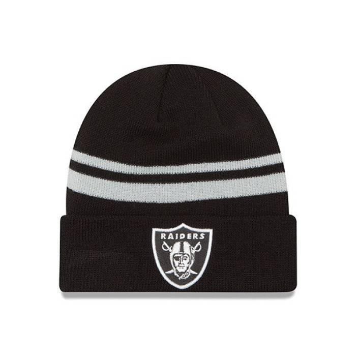 ニューエラ New Era 【 Oakland Raiders Striped Cuffed Knit Nfl Hat Mens 】 オークランド レイダース ニット NFL メンズ