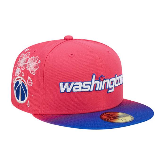 ニューエラ New Era 【 Washington Wizards Nba 2022-23 City Edition 59Fifty Fitted Hat Mens Pink/Royal 】 ワシントン ウィザーズ シティ メンズ pink ピンク｜スニケス