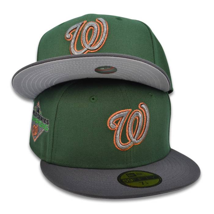 ニューエラ New Era 【 Washington Nationals 2019 World Series Exclusive 59Fifty Fitted Hat Mens Cilantro/Dkgray 】 ワシントン ナショナルズ シリーズ メンズ｜スニケス