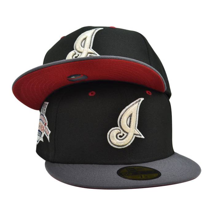 ニュー内鰓 New Era 【 Cleveland Indians Jacobs Field 10Th Anniversary Exclusive  59Fifty Fitted Hat Mens Black/Graphite 】 クリーブランド インディアンス Field 活動の領域 メンズ 黒いこと 黒いこと