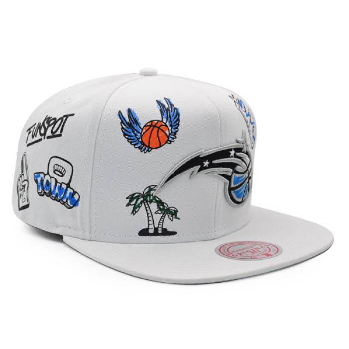 ミッチェル&ネス Mitchell & Ness 【 Orlando Magic Hand Drawn Snapback Hat Mens 】 オーランド マジック Snapback スナップバック バッグ メンズ｜スニケス
