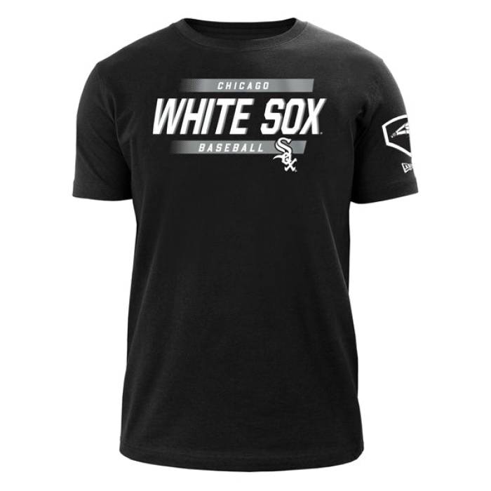 ニューエラ New Era 【 Chicago White Sox  Home Run Short Sleeve Mlb T-Shirt Mens Black 】 シカゴ 白色 ホワイト ラン Sleeve スリーブ Tシャツ メンズ 黒色 ブラック