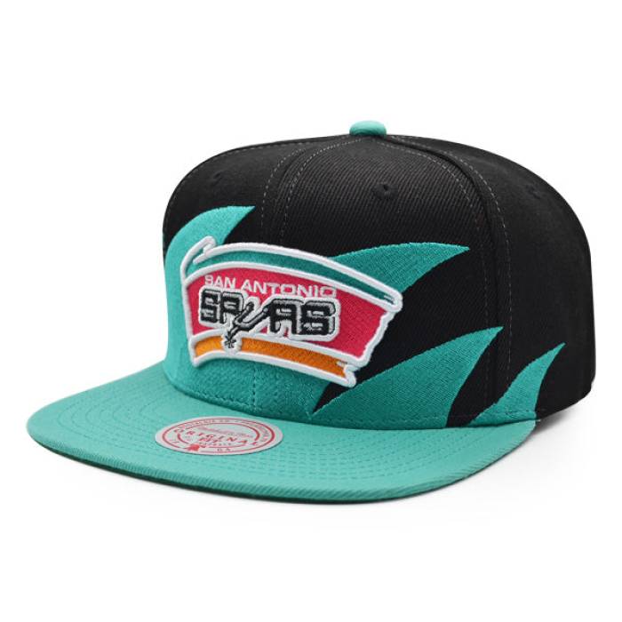 ミッチェル&ネス Mitchell & Ness 【 San Antonio Spurs Nba Sharktooth Snapback Hat Mens Teal 】 スパーズ Snapback スナップバック バッグ メンズ|スニケス
