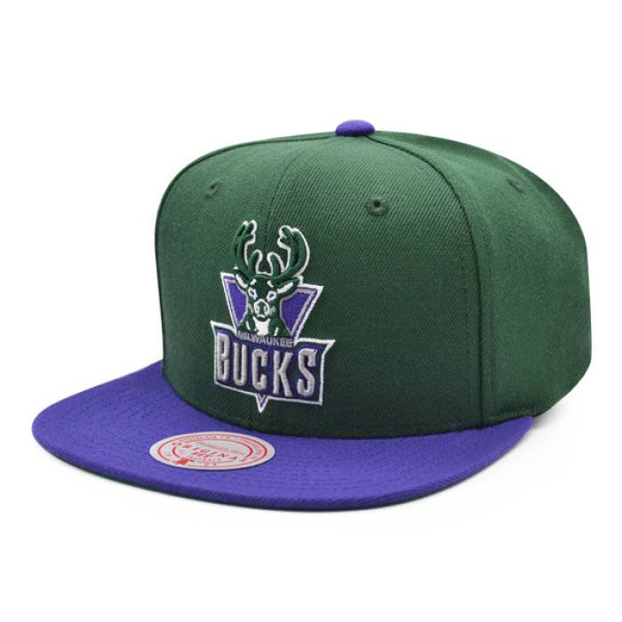 ミッチェル&ネス Mitchell & Ness 【 Milwaukee Bucks Nba Classic 2Tone Snapback Hat Mens Green/Purple 】 ミルウォーキー バックス クラシック Snapback スナップバック バッグ メンズ green 緑・グリーン Purple 紫・|スニケス