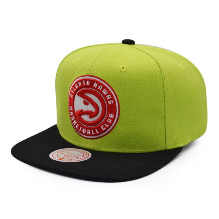 ミッチェル&ネス Mitchell & Ness 【 Atlanta Hawks Nba Cyber Attack Snapback Hat Mens Cyber/Black Bottom 】 アトランタ ホークス Snapback スナップバック バッグ メンズ 黒色 ブラック ズボン ボトムス|スニケス