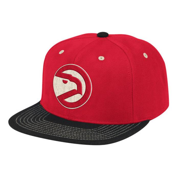 ミッチェル&ネス Mitchell & Ness 【 Atlanta Hawks Contrast Stitch Snapback Nba Hat- Red/Black Mens 】 アトランタ ホークス Snapback スナップバック バッグ メンズ|スニケス