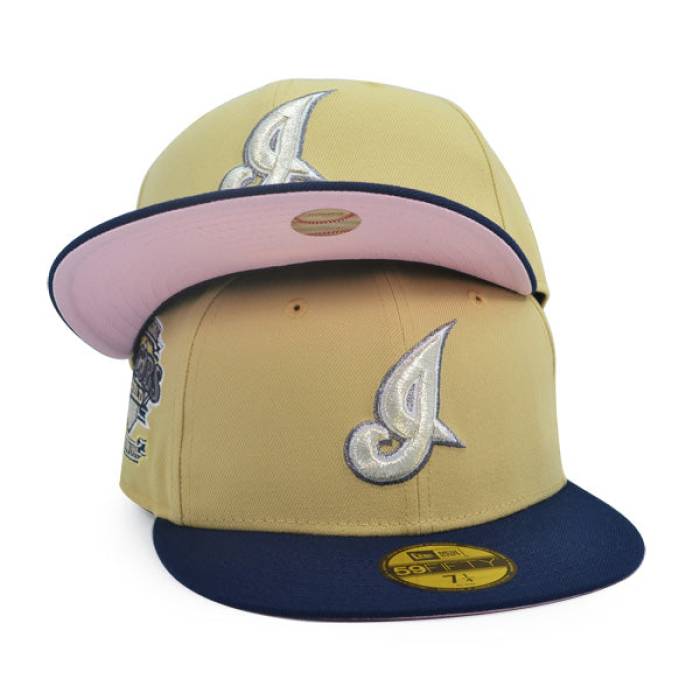 ニュー内鰓 New Era 【 Cleveland Indians Jacobs Field Exclusive  59Fifty Fitted Hat Mens Vegas Gold/Navy 】 クリーブランド インディアンス Field 活動の領域 メンズ ベガス ゴールド 紺色 米国海軍