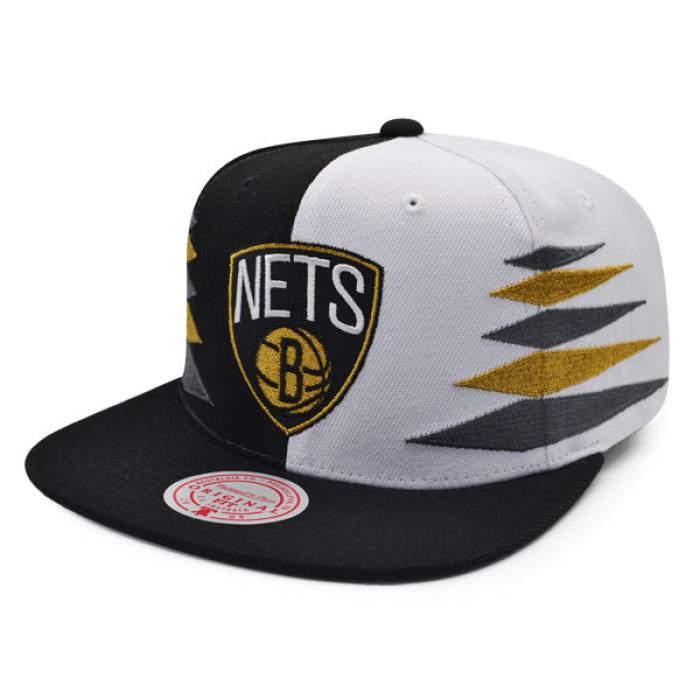 ミッチェル&ネス Mitchell & Ness 【 Brooklyn Nets Diamond Cut Snapback Nba Hat Mens Black/Gray/Gold 】 ブルックリン ネッツ ダイヤモンド Snapback スナップバック バッグ メンズ 黒色 ブラック gray 灰色・グレー｜スニケス
