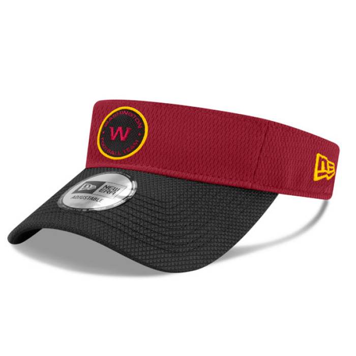 ニュー内鰓 New Era 【 Washington Football Team  2021 Nfl Sideline Road Visor Mens Burgundy/Black 】 ワシントン州 蹴球 Team 野球クラブ NFL 姿勢伝達ルート メンズ ぶどう酒色・バーガンディー 黒いこと 黒いこと