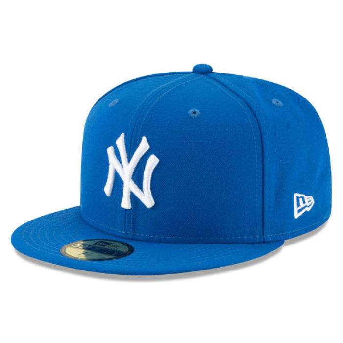 ニューエラ New Era 【 New York Yankees Blue Azure 59Fifty Fitted Mlb Hat Mens Blue 】 ヤンキース 青色 ブルー アズール メンズ 青色 ブルー｜スニケス 16,614円