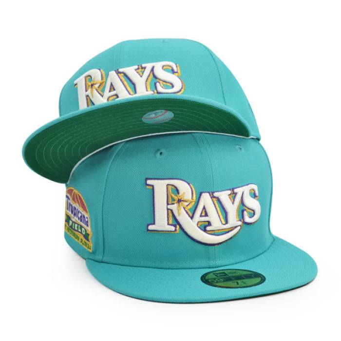 ニューエラ New Era 【 Tampa Bay Rays Tropicana Field Exclusive 59Fifty Fitted Hat Mens Teal 】 レイズ Field フィールド メンズ｜スニケス