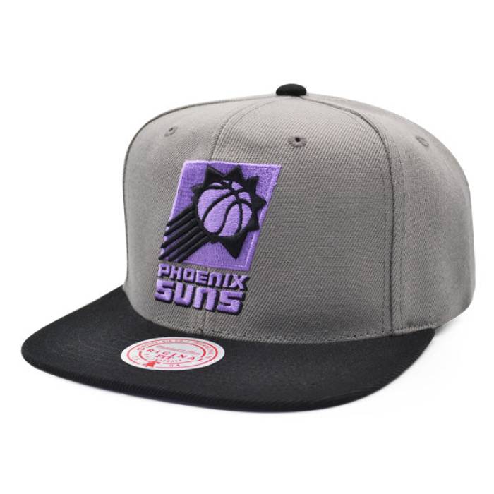 ミッチェル&ネス Mitchell & Ness 【 Phoenix Suns Nba Neon Lights Snapback Hat Mens Gray/Black/Purple 】 フェニックス サンズ Snapback スナップバック バッグ メンズ gray 灰色・グレー・グレイ 黒色 ブラック Purple|スニケス